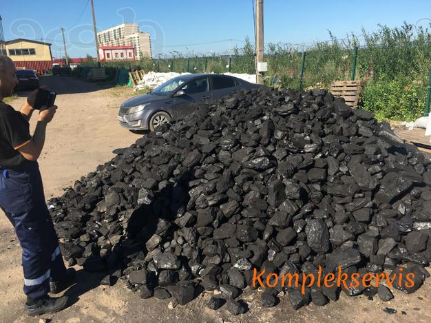 Уголь фасованный по 50 кг, марки ДПК.